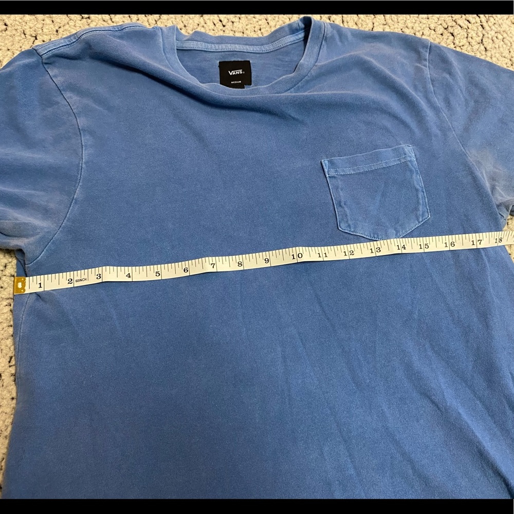 Vans - faded casual mens t shirt with front pocket - size Medium - Picture 8 of 9